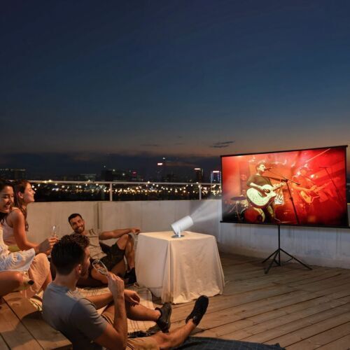 2025 NEU Beamer Projektor 4K UHD WiFi Bluetooth Android TV Heimkino Mini Tragbar