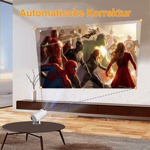 2025 NEU Beamer Projektor 4K UHD WiFi Bluetooth Android TV Heimkino Mini Tragbar